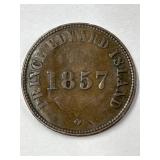 1857 PEI Self Government 1/2 Penny Token