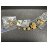 23 RCAF Brass Buttons & Pins