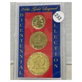 24kt Gold Layered Bicentennial Collection