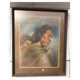 Framed Indigenous Portrait - artist located in