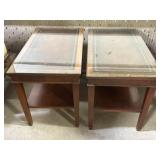 Matching Side Tables with Glass Top Protectors