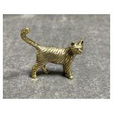 Miniature Brass Sculpture - Cat