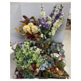 Various Artificial Flower Arrangements