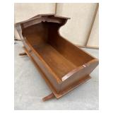 Wooden Doll Cradle, 25x14x17 "