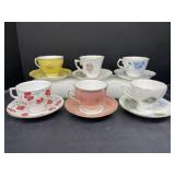 6 Teacups & Saucers