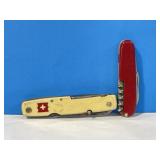 Victorinox Switzerland Red Handled Pocket Knife