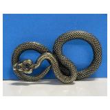 Miniature Brass Statue - Snake