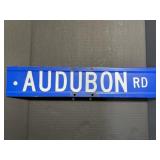 Audubon Rd Double Sided Street Sign 30 x 6 "