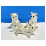 3 Vintage Ceramic Kitten Figurines - Japan