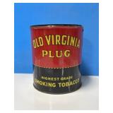 Vintage Old Virginia Plug Tobacco Tin - no lid