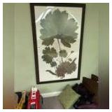 Silhouette leaf picture 41” x 64”