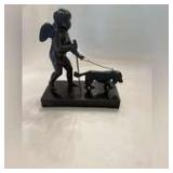 19th century 9" t bronze of Cupid struck blind by love c. 1810