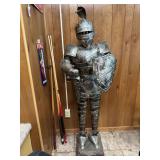 65” tall  knight in armor