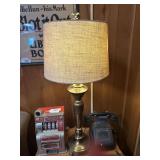 Brass table lamp