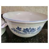 Pfaltzgraff 8qt Dough Bowl, Corningware 4 liter Covered Casserole