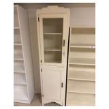 Storage cabinet with glass door 18" x 70 1/2" x 12"