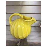 Yellow pitcher, stoneware mixing bowl