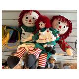 Raggedy Ann & Andy dolls