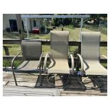 3 Outdoor Deck Chairs