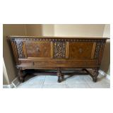 Antique Wooden Buffet with Storage