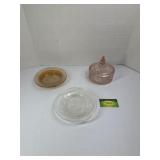 Pink Glass Candy Dish & More