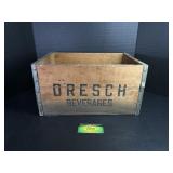 Dresch Beverage Springfield Illinois Wooden Crate