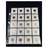 Sheet of 20 Proof Pennies