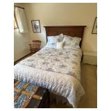 Queen Bed with Solid Tall headboard