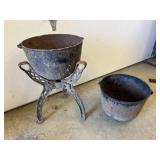 Cast Iron Pots and Pot Holder