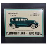 Plymouth Sedan Tin Sign