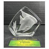 Glass Fish Paperweight