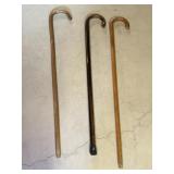 3 Wooden Canes