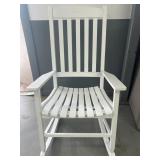 White rocking chair