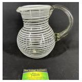 Banded Glass Pitcher