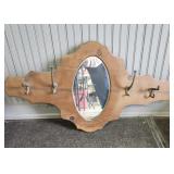 Wood framed mirror 20 " x 36 "