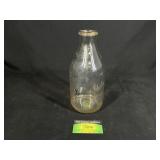 Baker Stuber Peoria Illinois Glass Milk Bottle