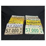 1970s and 60s License Plates