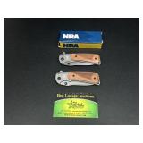 2 NRA Pocket Knives