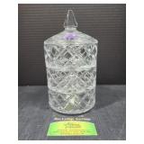 Marquis lead crystal stacking canister