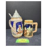 Two beer steins