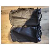 Two black duffle bags