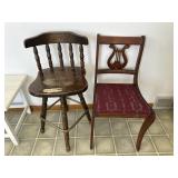 Swivel Chair and Antique Chair