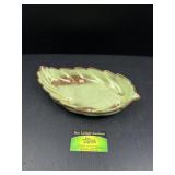 Frankoma 226 Leaf Dish Plainsman Green Prairie