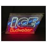 Budweiser Ice Draft Neon Sign - Works!