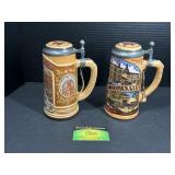 2 Budweiser Classic Collection Steins