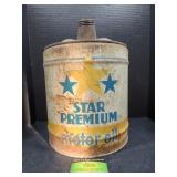 Star Premium Motor Oil Can