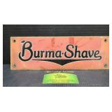 Burma-Shave Metal Sign