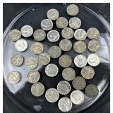 (36) Silver War Nickels