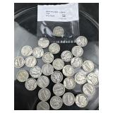 (31) Mercury Dimes-Silver Mixed Dates