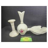 3 Lenox items 5 1/2" Candlestick, 8" Bowl and